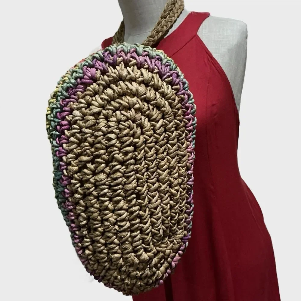 Jute Tote Hobo Bag Purse